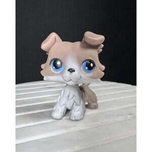 COLLIE DOG #67 - Authentic Littlest Pet Shop - Hasbro LPS 2005 Magnet